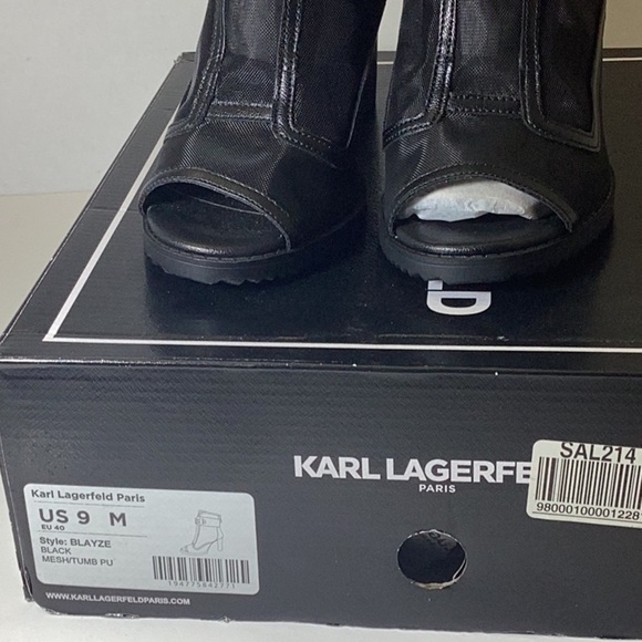 KARL LAGERFELD
Crystal Embellishments Lace-Up Boots - Picture 11 of 13